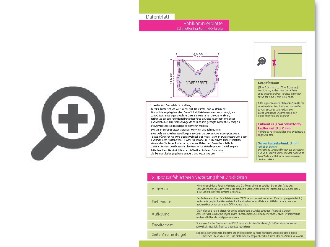Product Bild wahlplakat_auf_hohlkammerplatte_in_schmetterling-form_konturgefr__st___einseitig_4_0-farbig_bedruckt